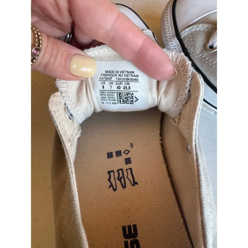 Converse Chuck Taylor Womens Slip On‎ Shoe Gray Size 9